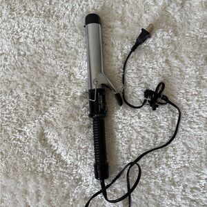 Silver and Black Curling Iron